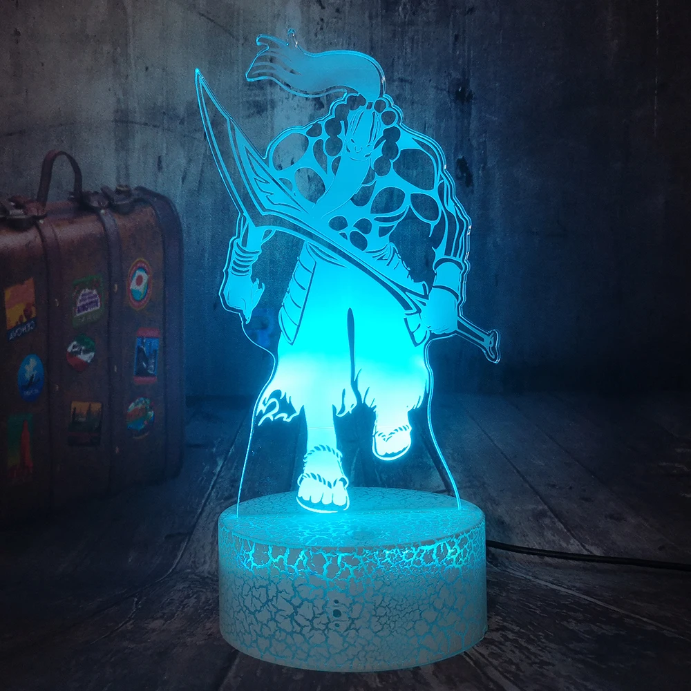 Cool WOW World of Warcraft Samuro 3D светодиодный ночник белый светильник настольная лампа для