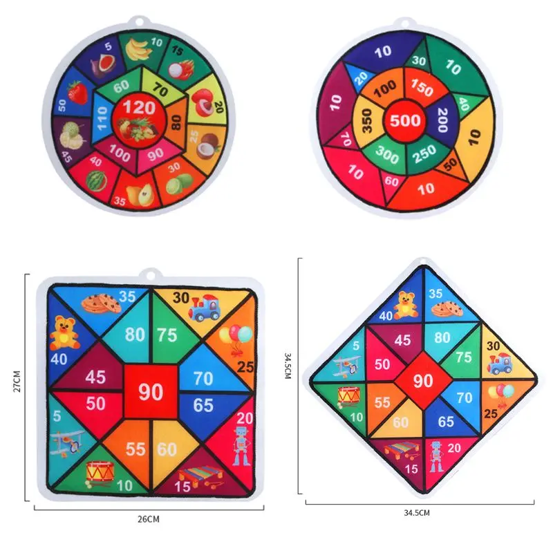 2pcs all cotton light and thin child vulnerable cover eye mask children s amblyopia glasses cover cloth monocular correction Children Dart Board Game Dartboard with 2pcs Sticky Balls Parent-Child Educational Toys Safe for Boys Girls