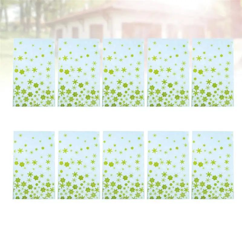 50pcs Christmas Gift Pouch Snowflake Printing Party Supplies Gift Bag Favor Pouch without Ribbon Sticker for Gathering