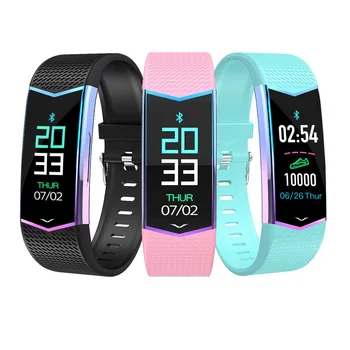 

New Style Gradient Color Screen Smart Bracelet Heart Rate Blood Pressure Health Monitoring Pedometer Waterproof Multi-Sport