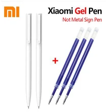 Xiaomi-stylo Mi Gel Original, 9.5mm, sans capuchon, encre noire, premac, lisse, recharge en suisse MiKuni, japon, OEM, encre noire et bleue