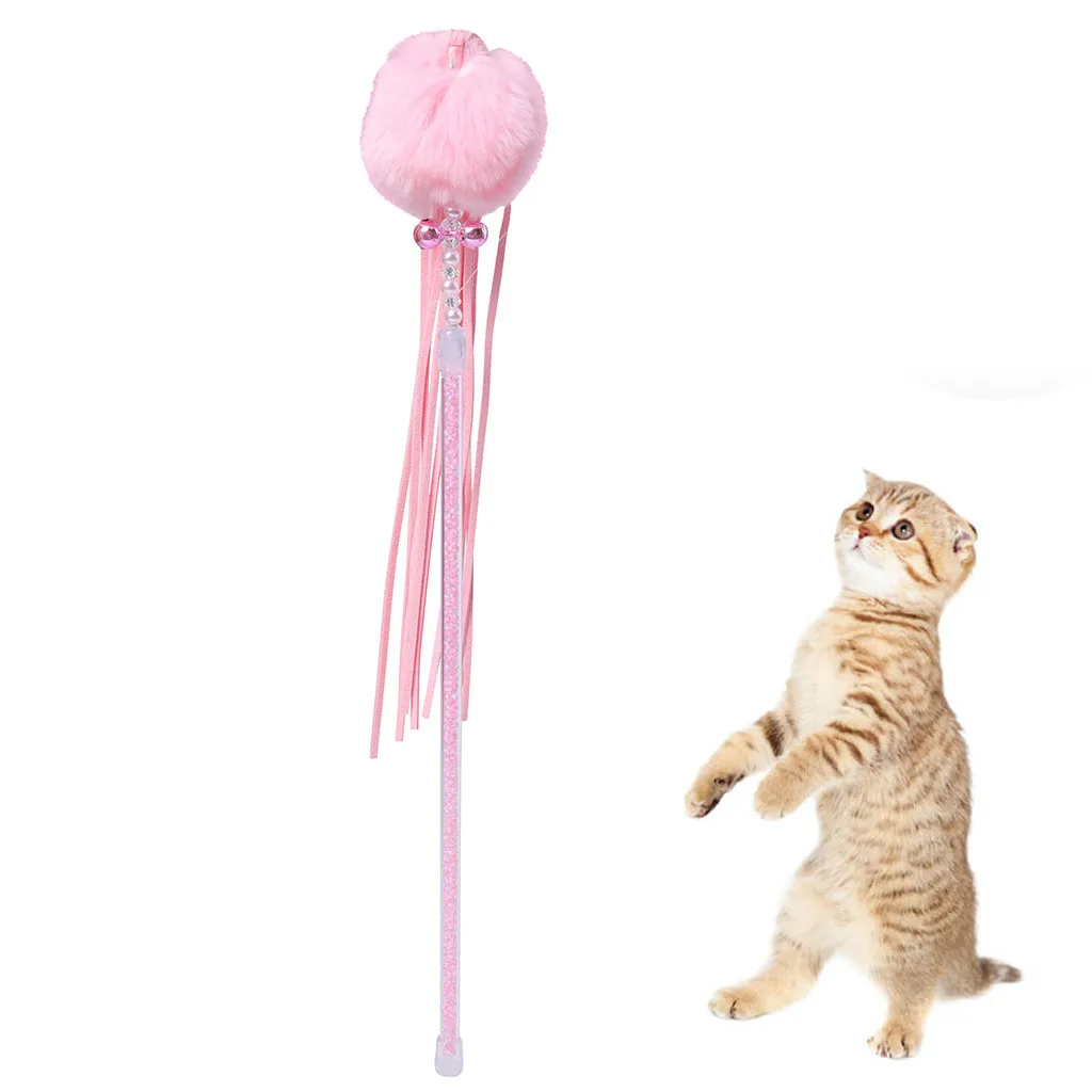 Котёнок Кот Игрушка интерактивная игрушка Мягкий шар и Кот перо и колокольчик Игрушка#1/8B