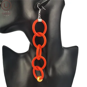 

UKEBAY New Long Earrings Women Fashion Drop Earring 5 Colors Boho Jewelry Multicolor Design Long Earrings Ear Accessories Gifts