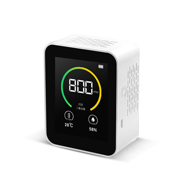 Quality Monitor Temperature Humidity Sensor Tester CO2 Meter Digital Carbon Dioxide TVOC Formaldehyde Indoor Detector