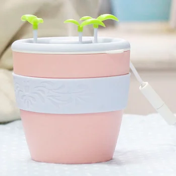 

KEBEIER USB Potted Plant Humidifier 200ml Ultrasonic Negative Ion Air Humidifiers Mist Maker Mini Office Household Air Purifier