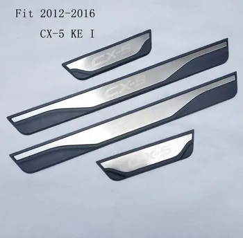 

high quality stainless steel car Scuff Plate/Door Sill Door Sill for Mazda cx-5 cx5 2012-2016 Car Styling Accessories