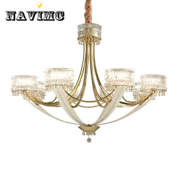 

Post-Modern Light Luxury Chandelier Personality Creative Crystal Light Simple European Atmosphere Crown Villa Designer Art Lamps