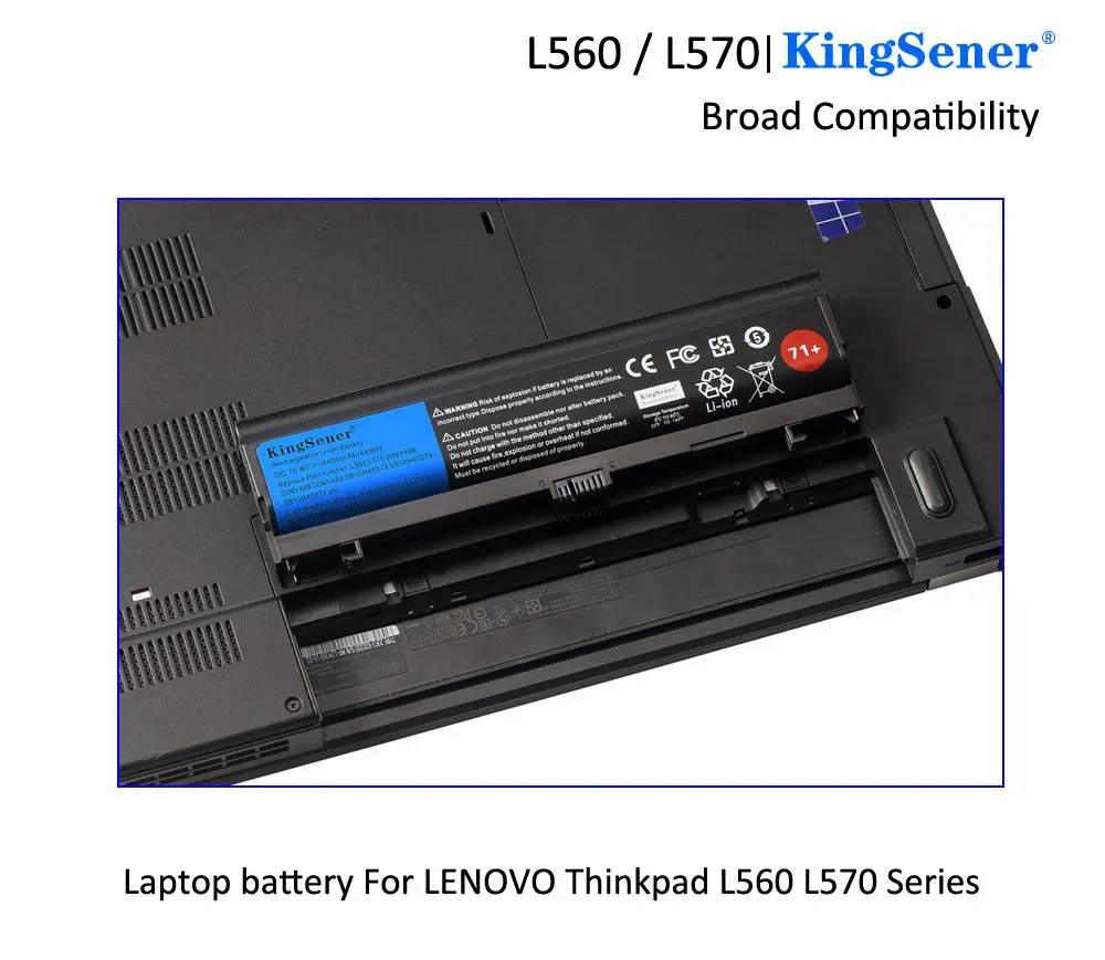 Batteria L560 Per Lenovo Thinkpad – 10.8 – 11.1 V / 4400 MAh - Foto 11