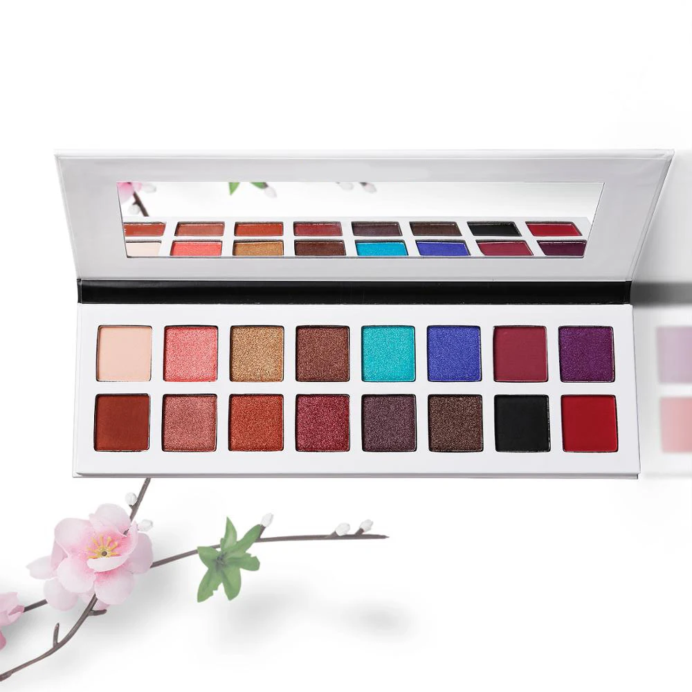 OEM Private Label christmas eyeshadow color for brown eyes hypoallergenic makeup vegan cosmetics no logo custom