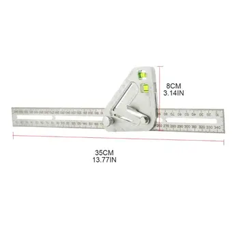 

Multifunctional Triangle Angle Ruler Level Protractor Woodworking Carpentry Tool
