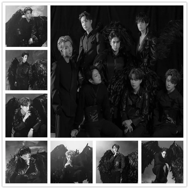 8 шт./компл. Kpop Bangtan мальчики карта души 7 постер LOMO карты с Днем Святого Валентина