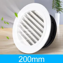 1pc Air Ventilation Cover Round Ducting Ceiling Hole Abs Air Vent Grille Louver Kitchen Bath Air Outlet Fresh System
