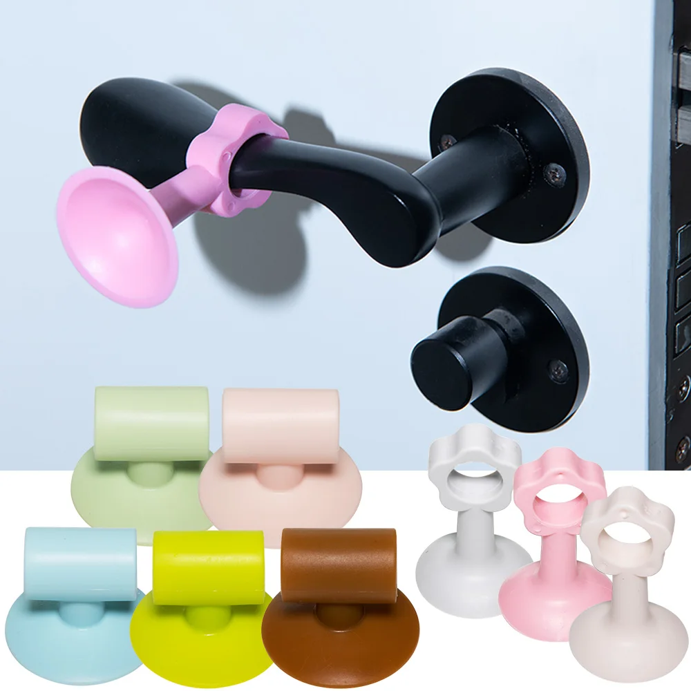 

DICOR Creative Door Stops Handle Crash Pad Rubber Lock Bumper Guard Stopper Mute Silencer Fenders Wall Protectors Phone Holder