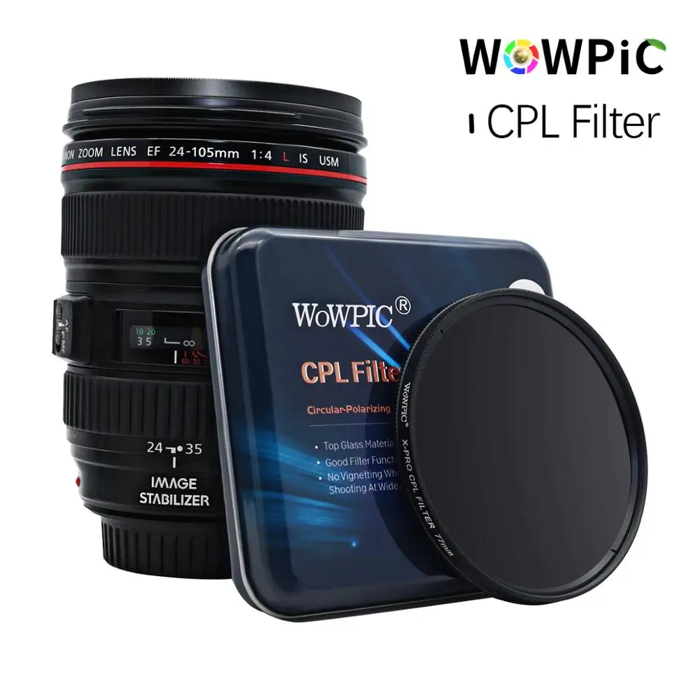 WOWPIC 67 мм X PRO CPL фильтр PL CIR поляризационный многослойный для DLSR объектив Nikon Canon Pentax