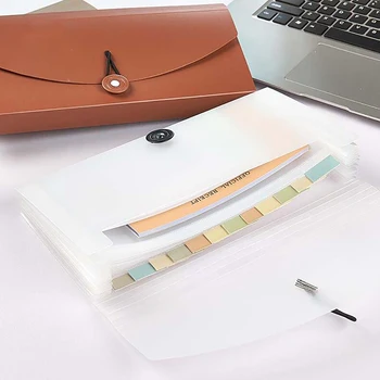 

Envelope Bags Waterproof Bag Cute Portable Multilayer Paper Document Bags PP For Office Storage Organizer Holder Supplies 1PC