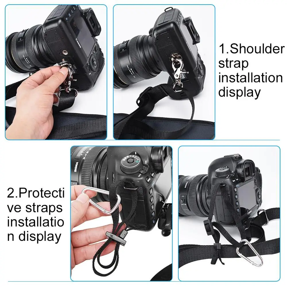 Удобный наплечный ремень для камеры лямка шеи длинный Canon Nikon Sony Pentax Panasonic Olympus