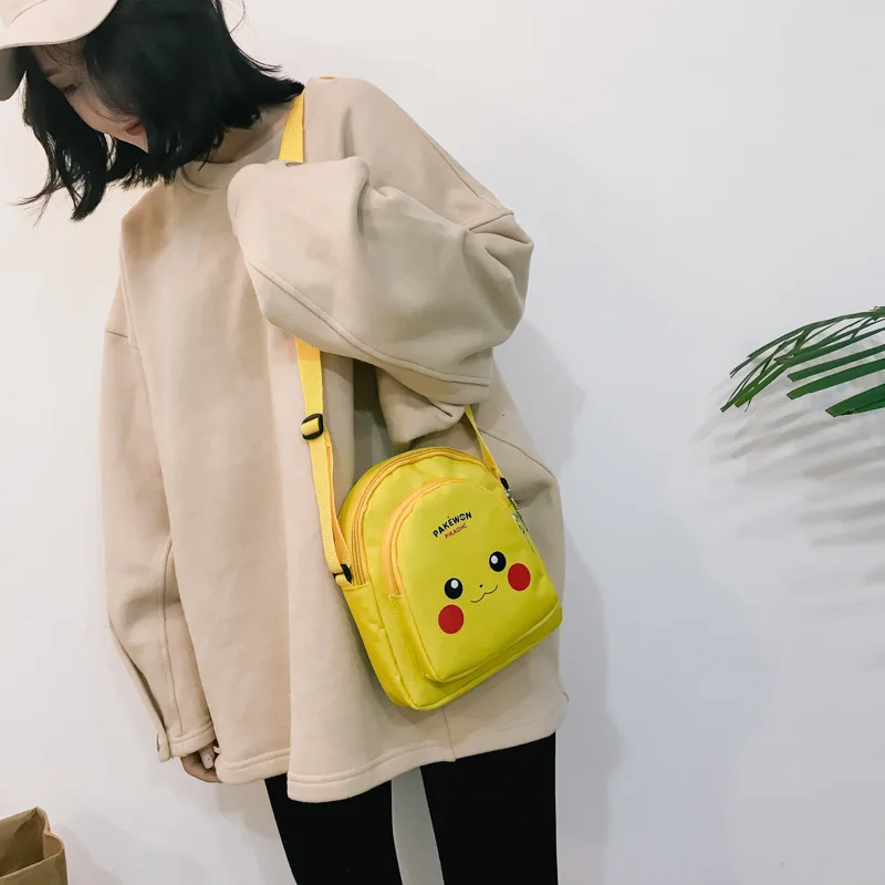 

Pocket Monster Popkemon Cute Pikachu Mini Small Kindergarden Crossbody Bag Messenger Shoulder Purse Handbag Cosplay Prop