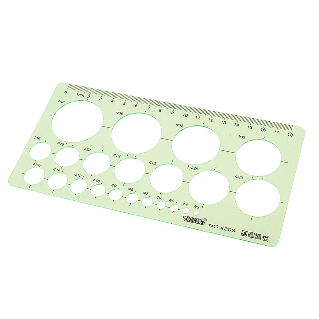 20cm Drawing Template Ruler Circle Drafting Template Stencil Contains Lots  of Circles Shapes 40mm Circle Template - AliExpress