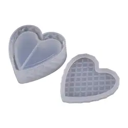 Форма для резки в форме сердца DIY кристальная эпоксидная форма для коробки хранения подарочный футляр для украшений силиконовые формы