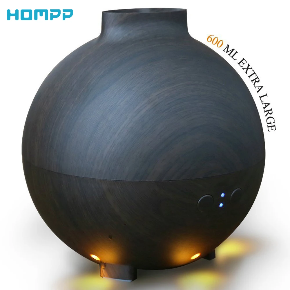 

Aroma Diffuser Portable Ultrasonic Warm Light 600ML Essential Oil Aromatherapy Machines Mist Humidifier for Home Office Bedroom
