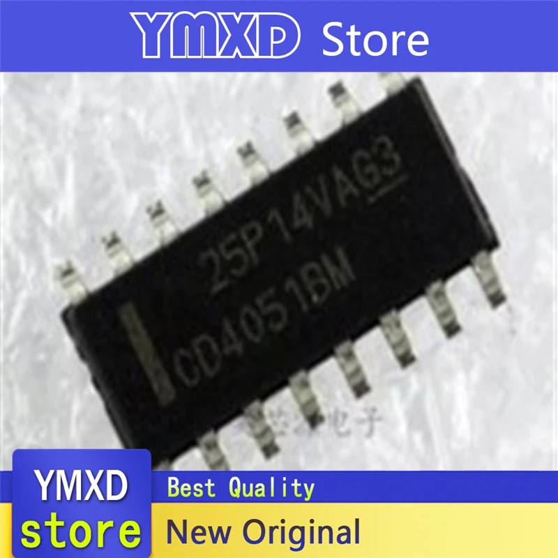10 шт./лот новый оригинальный CD4051BM HEF4051BT HCF4051M лапками углублением SOP-16 аналоговый