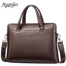 Деловой мужской портативный портфель из искусственной кожи для ноутбука 13, 13,3, 14 дюймов, мужская сумка для Macbook, Xiaomi, huawei, чехол, сумки через плечо