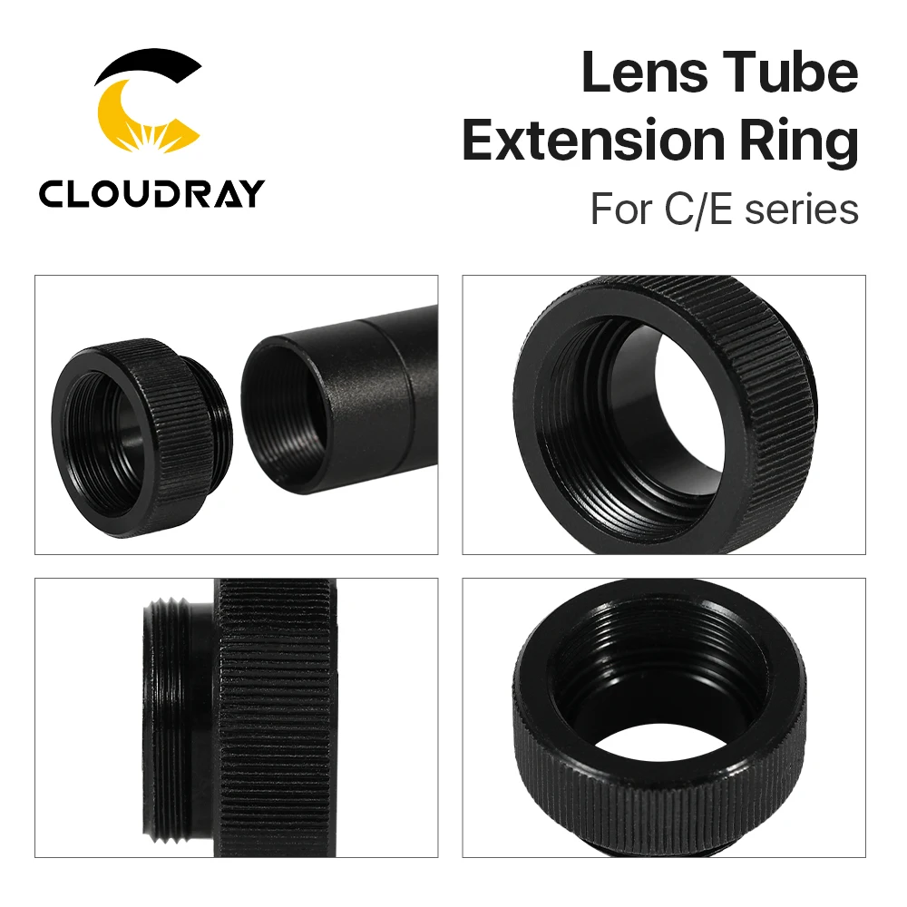 Cloudray E 시리즈 렌즈 튜브 익스텐션 링, CO2 레이저 절단기용, D20, F63.5 mm, 127mm 렌즈용, CO2 O.D.25mm