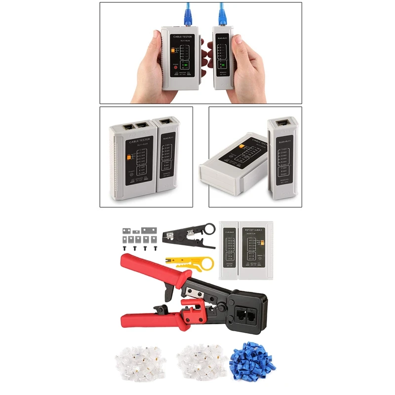 RJ45 щипцы инструмент резак набор для RJ45/RJ12 6P 8P многофункциональный кабель Cat5 Cat5E Cat6