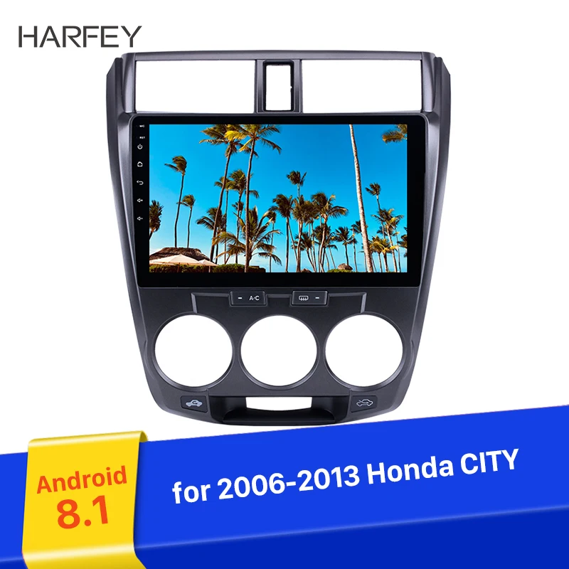 GPS навигация Harfey для Honda CITY 2006 2013 гг. сенсорный экран Android 8 1 радио стерео с Bluetooth USB Wi