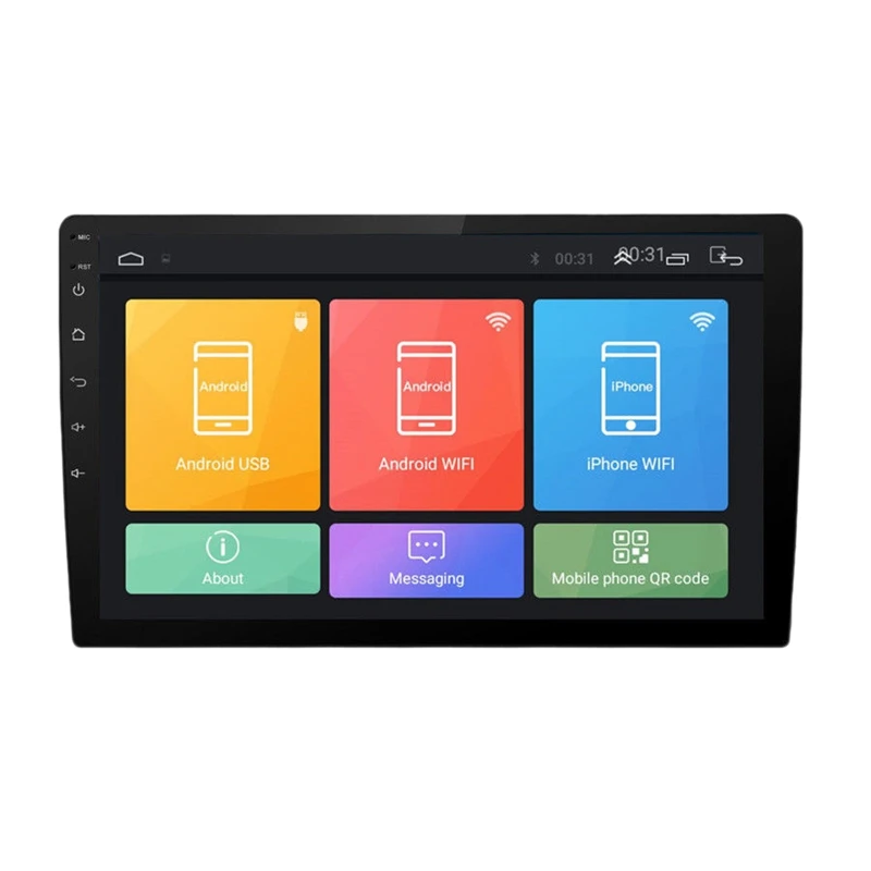 Best 10.1 Inch Android 8.1 Dual 2Din Car Stereo Radio MP5 Multimedia Player with GPS Wifi OBD2 MirrorLink Player with Camera