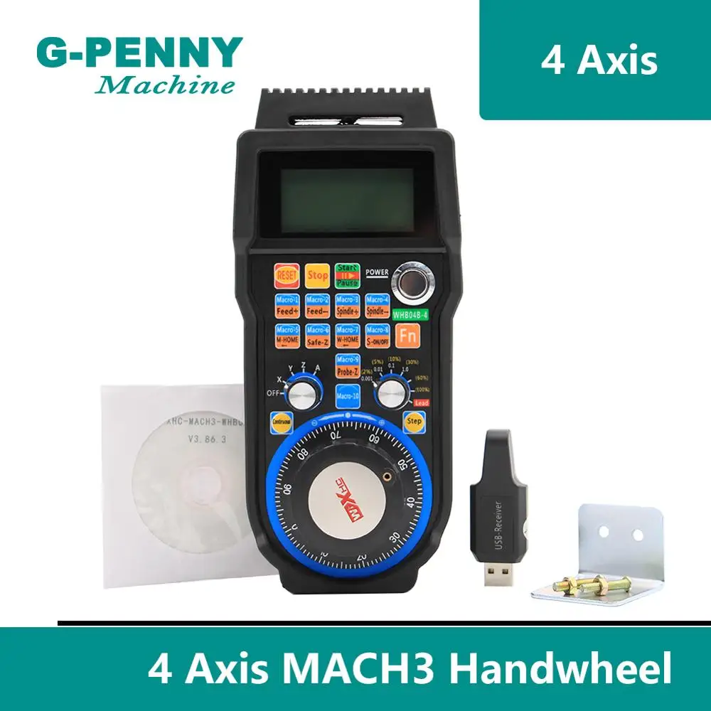 Roda de Mão sem Fio Frete Grátis! Eixos 6 Mach3 Cnc Usb Mpg Gerador Pingente Receptor 40 Metros Transmissão! 4 –
