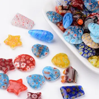 

Glass bead drilling semi-boring mixed loose bead diy accessories accessories