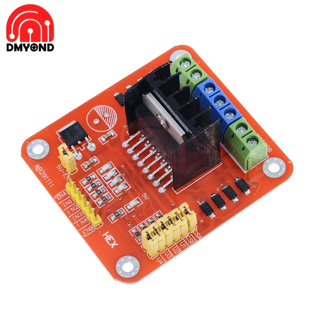 Плата драйвера двигателя постоянного тока L298N для Arduino PIC AVR двойной H-мост шаговый