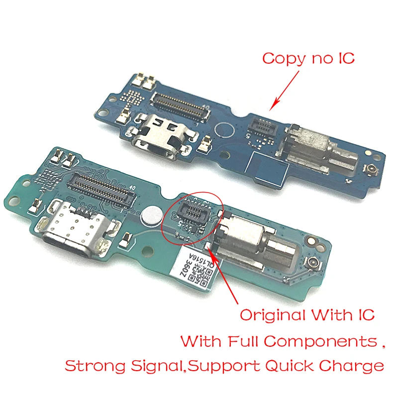 Гибкий кабель для зарядного USB-порта ASUS Zenfone 4 Max Pro ZC554KL док-разъем с вибрационным