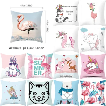 

Decorative cushions for sofa Cute animal Pillow case Bird Cushion cover print for Sofa Home Decoration coussin decoration