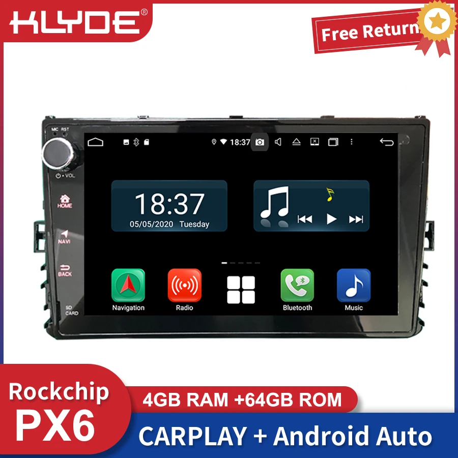 PX6 Android для VW Tiguan Polo Golf Passat B5 B6 T4 2018 2din DVD Navi GPS автомобильное радио мультимедийное