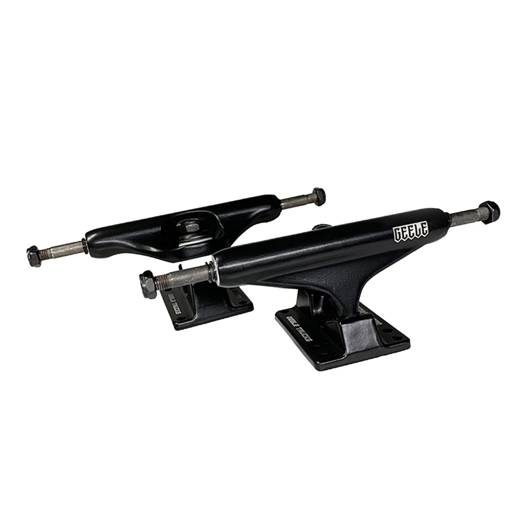 1 пара полированный Алюминий сплав скейтборд Longboard грузовиков комплект-черный-прочный и надежный(21 см x 7 см x 7 см