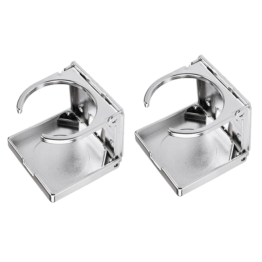 Set of 2 Foldable Beverage Drink Holders Water Bottle Cup Holder for Fishing Marine Boats Car Truck Yacht