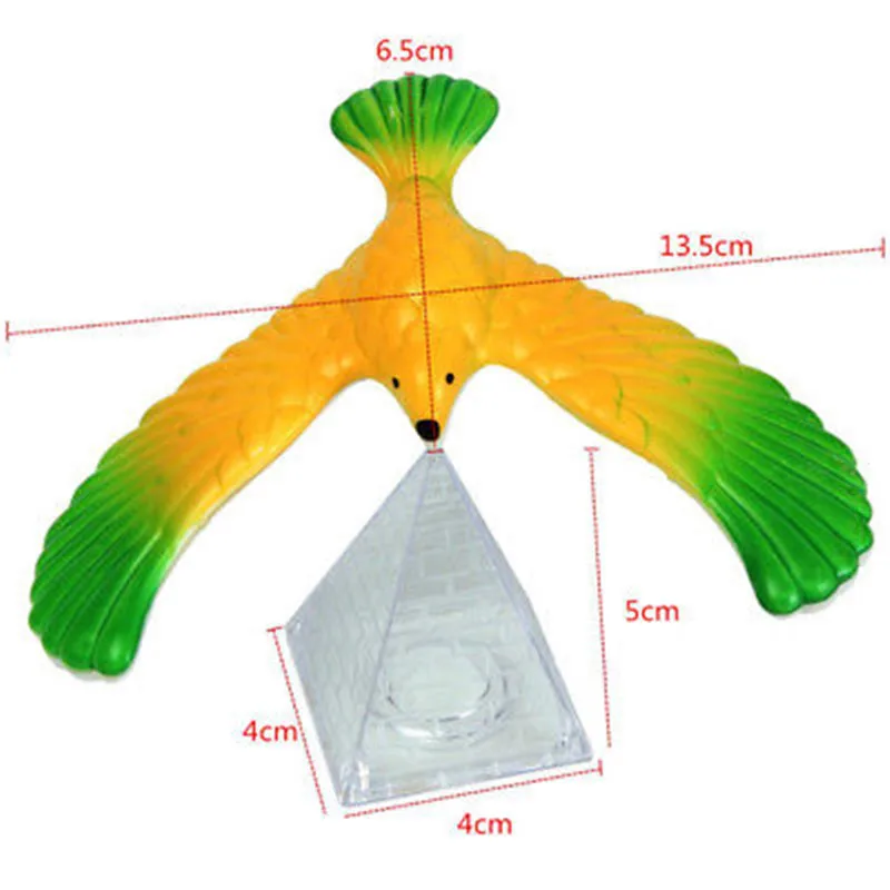 1 Set Balanced Eagle Bird Toy Finger Balancing Game Developmental Educational Toys for Kids Funny Sensory Toy With Pyramid Stand