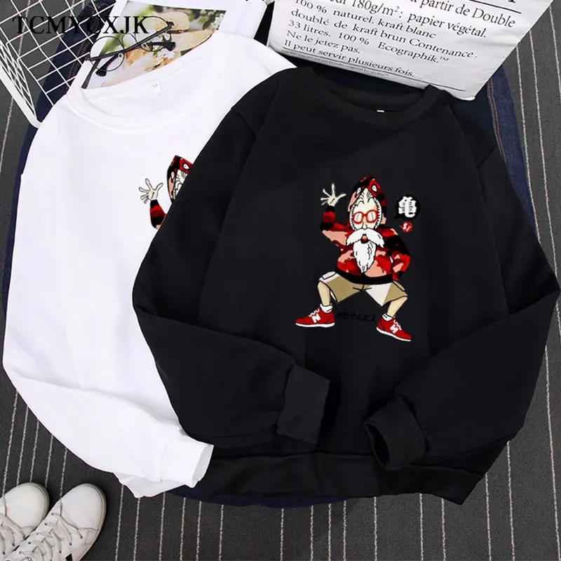 

2020 New Autumn Winter Hoodies Loose Plus Velvet Harajuku Print BF Wind Tops Korean Style Round Neck Crop Top Women Sweatshirt