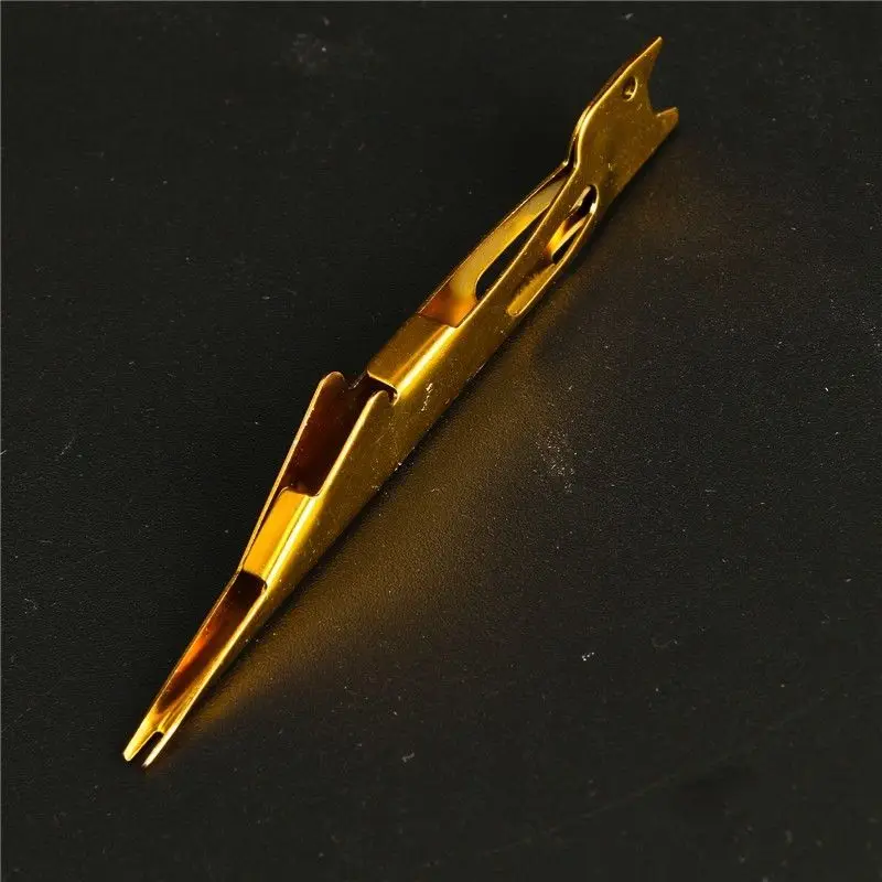 Tie Fast Knot Tying Tool Fly Fishing Line Tyer Gold Fish Accessories New Metal