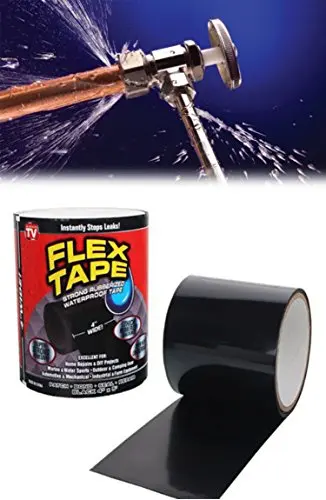 Black/White Super Strong Waterproof Tape Stop Leak Seal Crack Repair Tapes Self Fiber Fix Adhesive Fiber fix Flex Sealing Tape