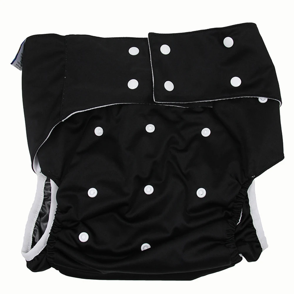 Waterproof Adult Nappy Pants Incontinence Cloth Diaper with 2pcs Inserts