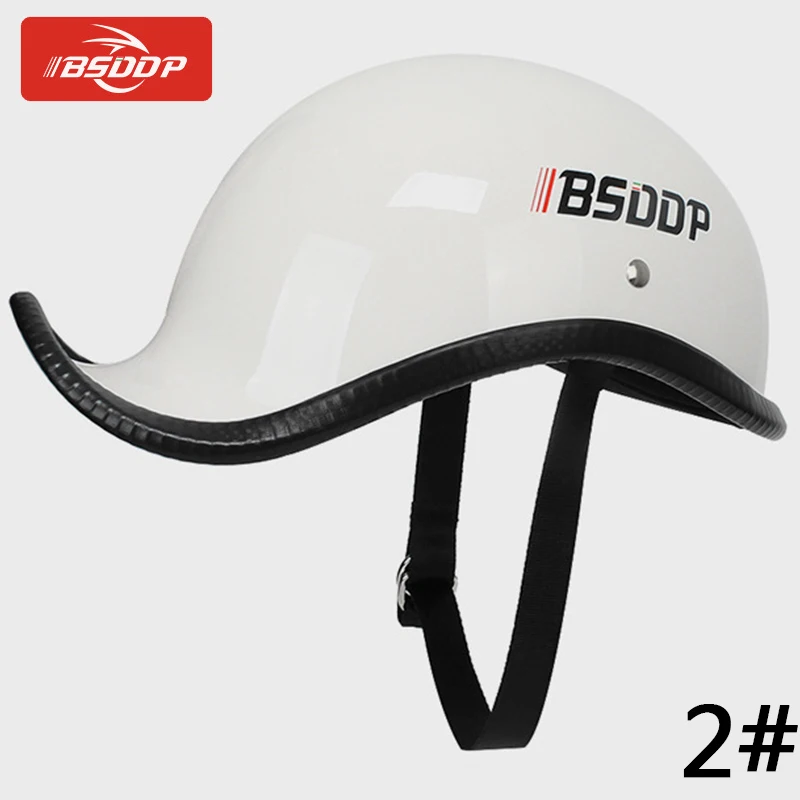 Мотоциклетный шлем с открытым лицом Ретро полушлем Casco Moto Capac для Hyosung Aprilia Ducati Yamaha kawasaki Honda Suzuki KTM - Цвет: 1