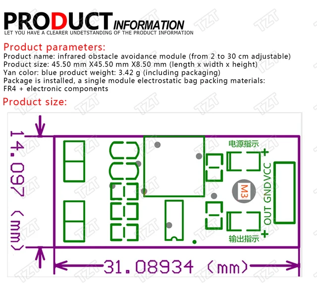 20 Sensori IR Ad Infrarossi Per Evitare Ostacoli - Compatibili Con Arduino E Raspberry Pi