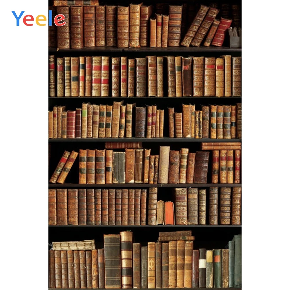 Vintage Library Bookshelf Books Baby Portrait Backdrop Vinyl Photography Background For Photo Studio Photophone Photozone Shoot |
