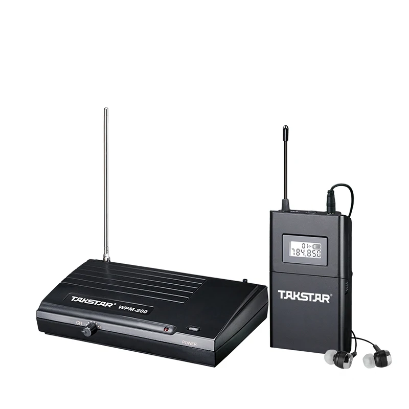 

TAKSTAR UHF Wireless Monitor System In-ear stereo headset for Studio Recording (1 Transmitter and 1 Receiver ) WPM-200