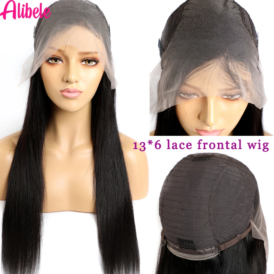 Human Hair Wig Human Hair Extensions Lace Front Wig Front Lace Wig 13x4/13x6 Straight Hair 150% Density Brazilian Hair For Women 4x4 Lace Closure