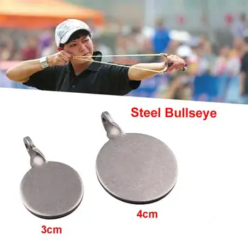 

Metal Catapult Target Portable Practical 3/4cm Silver Stretching Wrist Shooting Range Hunting Bow Metal Hanging Target Durable