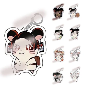 

Anime Demon Slayer Kimetsu no Yaiba Kamado Tanjirou Cosplay prop Keychain Kamado Nezuko Acrylic New Styles keyring